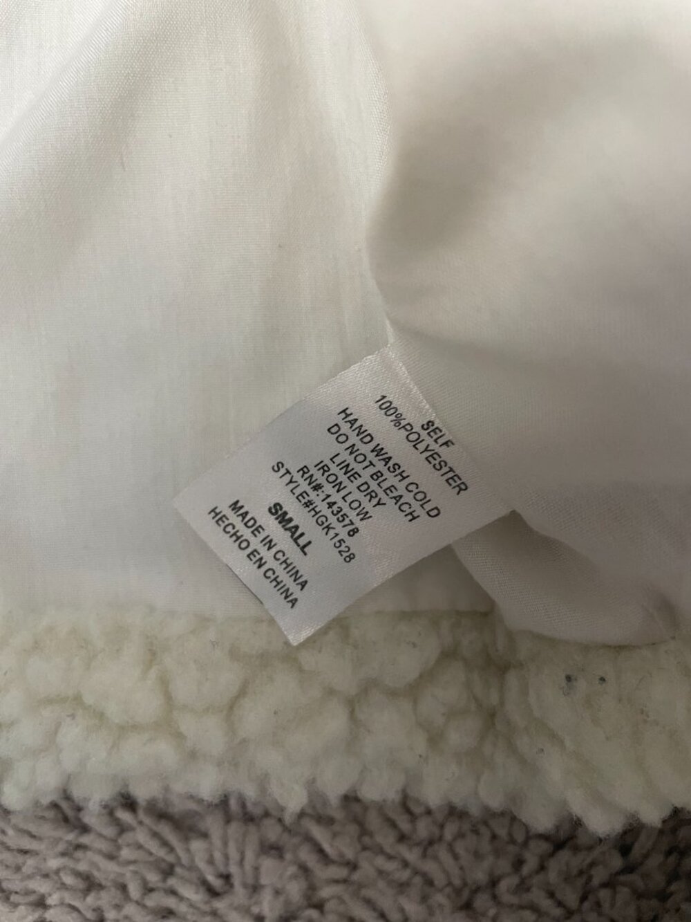 Naked Wardrobe Cropped Sherpa Jacket - Picture 4 of 5